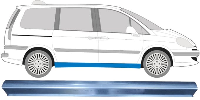 Reparatie dorpel voor Citroen C8 2002-2014 / Rechts