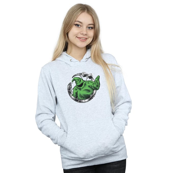 Disney Dames/Dames Nightmare Before Christmas Roll The Dice Hoodie (Sportgrijs)