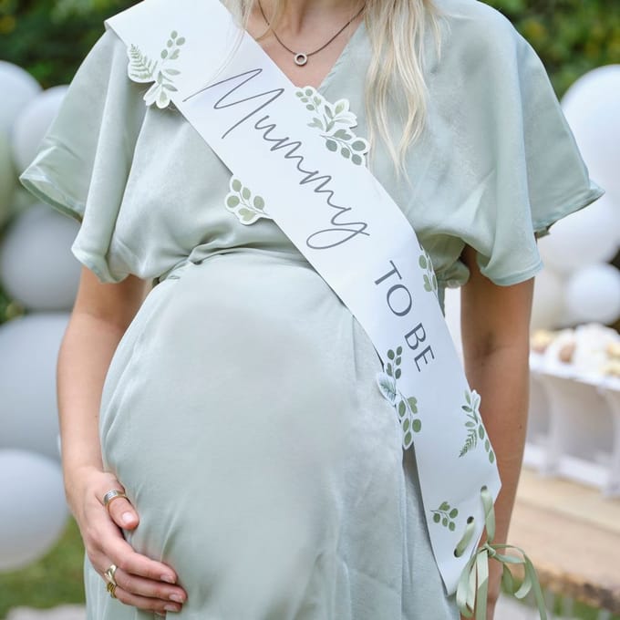 Mummy to Be - Sage & Bladeren