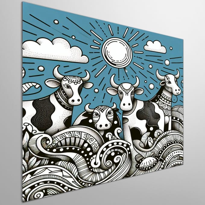 Kunstprint | Wanddecoratie | Dibond | 20 × 20 cm