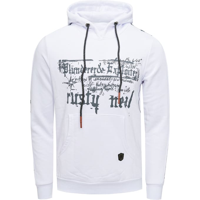 Sweatshirt met capuchon en print aan de voorkant