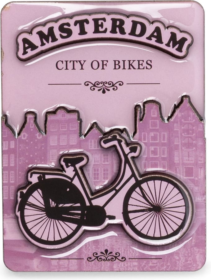 Memoriez 2D Magneet Fiets Roze