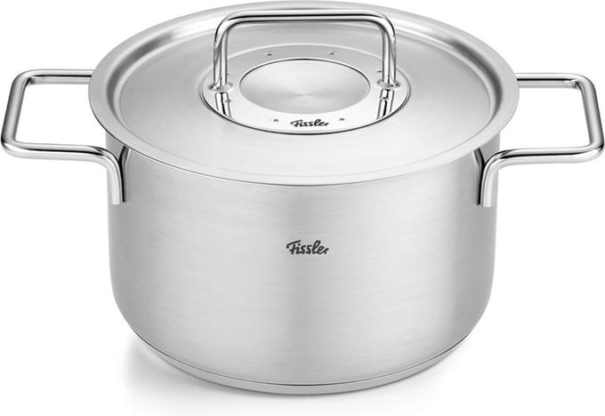Fissler Pure Kookpan Hoog met Rvs Deksel - Ø 24cm - 4,6L