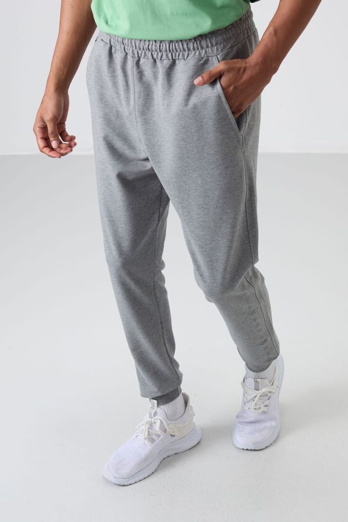 Heren Regular Fit Katoenmengsel Joggingbroek