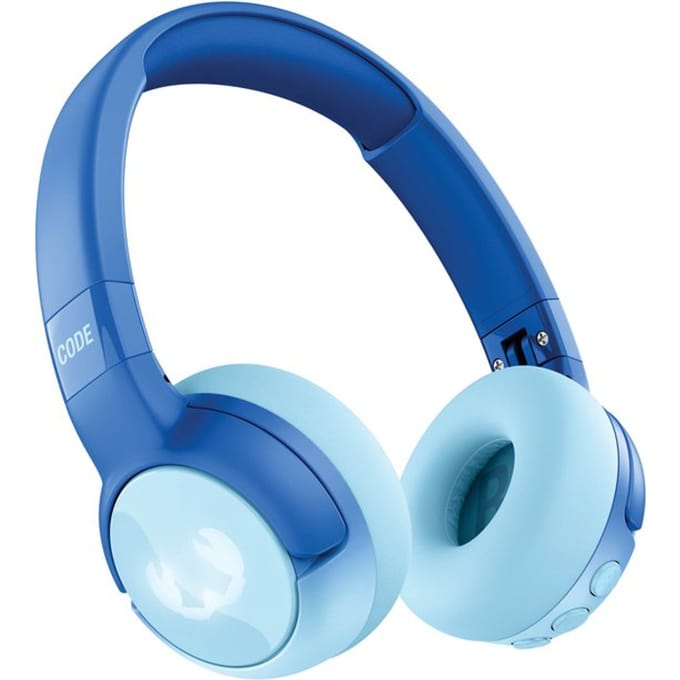 Fresh 'n Rebel Code Junior - Koptelefoon kind - Kinder koptelefoon - Draadloos (Bluetooth) & Bedraad – Inclusief Aux kabel (1m) - Wavy Water