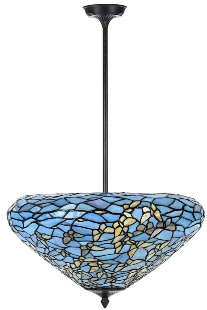 Tiffany up-light Hanglamp Fly Away - Art Deco Trade