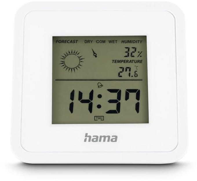 Digitale Binnen Thermometer en Hygrometer met Tijdweergave
