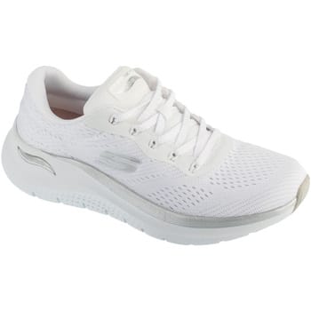Skechers Arch Fit 2.0 Glow White Silver Wandelsneakers Dames