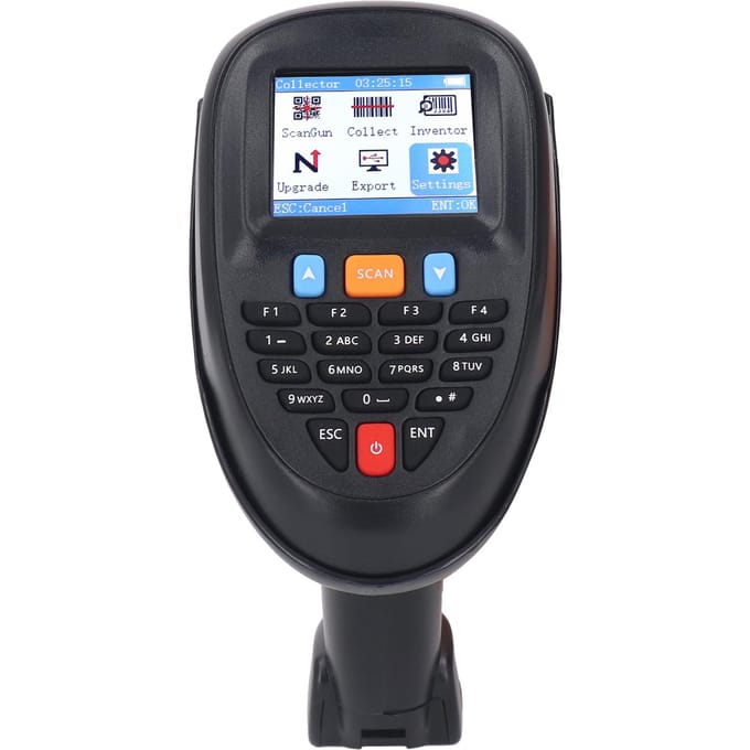 Draadloze Barcode Scanner 2.4GHZ USB Barcode Lezer Inventaris Scanner Gegevensverzamelaar met Communicatie Oplaadstation black