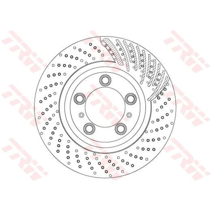 Remschijf TRW DF6721S