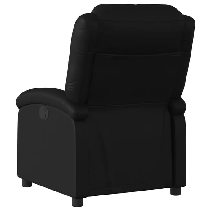 vidaXL - Relaxfauteuil - zwart - kunstleer