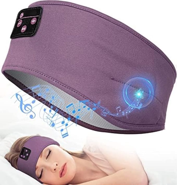 Slaapmasker Bluetooth - Slaap Koptelefoon - Hoofdband Bluetooth - Slaapband