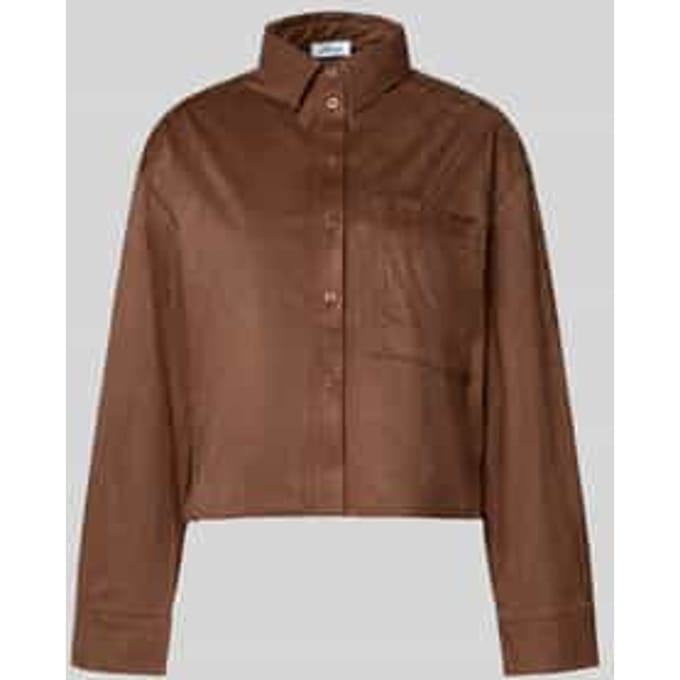 Loose fit overhemdblouse met borstzak