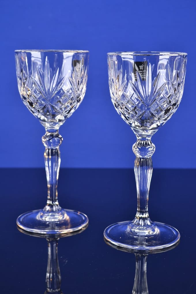 Luxe Kristallen Likeurglazen – Set van 2 – 14 cl
