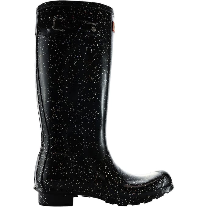 Hunter Reuze Glitter Kinder Zwart Laarzen