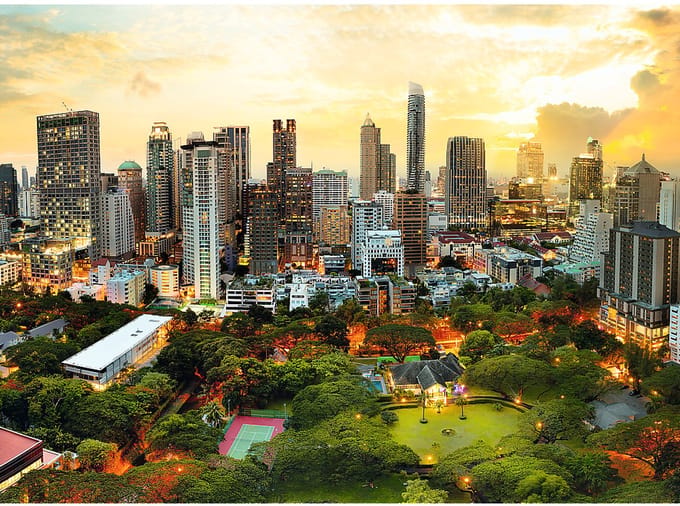 Trefl puzzel Bangkok zonsondergang - 1000 stukjes legpuzzel.