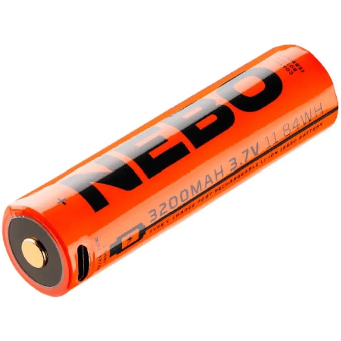 Oplaadbare batterij Nebo Accu 18650 3,7V 3200 mAh