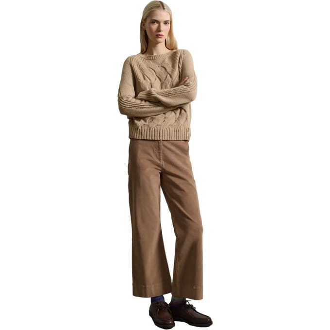 Fluwelen flared broek voor dames Stefanel