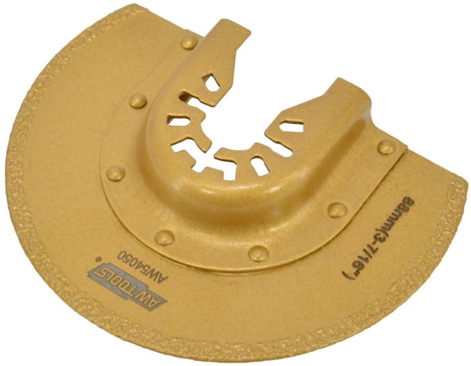 Awtools - Diamantzaagblad voor Multitool - 88 mm - 61 mm - Voor voegen
