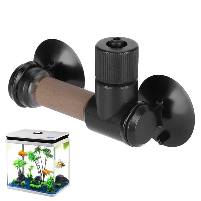 Diffuseur de Dioxyde de Carbone pour Aquarium Atomiseur Diffuseur de CO2 pour Aquarium Système de Dissolution du Dioxyde007(S) gray