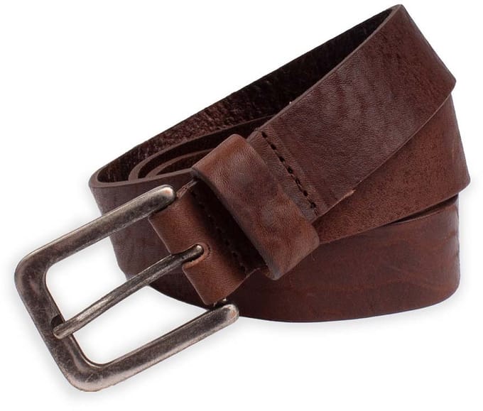 Presly & Sun Heren - Leren riem - Bruin - 105cm