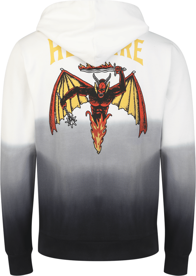 Stranger Things Trui met capuchon - Hellfire Club - M - voor Mannen - zwart-wit