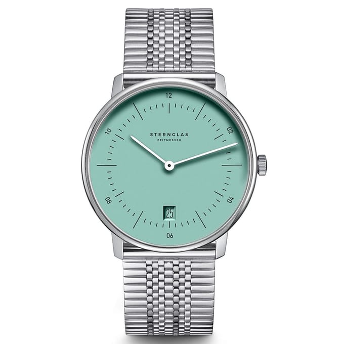 Sternglas Naos Turquoise Steel Superslim S01-NA37-ME08