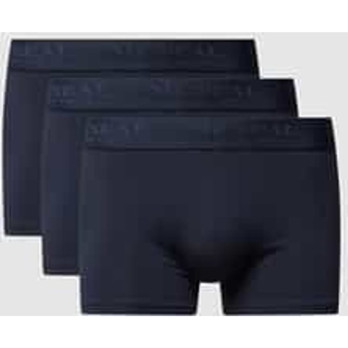 Boxershort met band met label in een set van 3 stuks