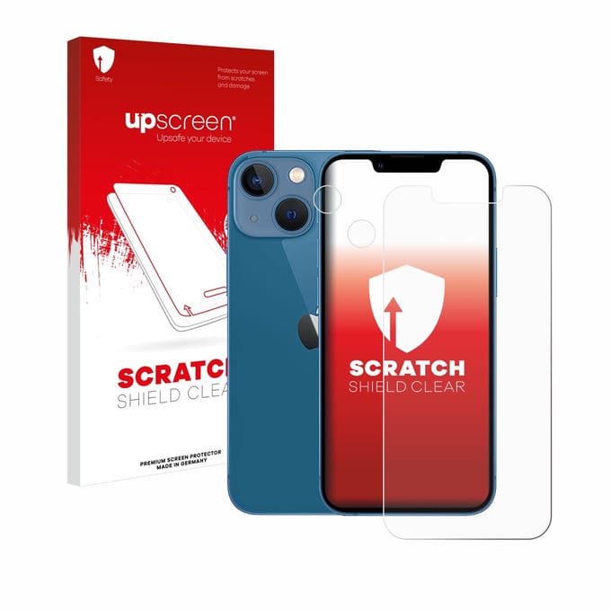 upscreen - Screenprotector voor Apple iPhone 13 mini (Voor+Camera) - Folie Beschermfolie transparant