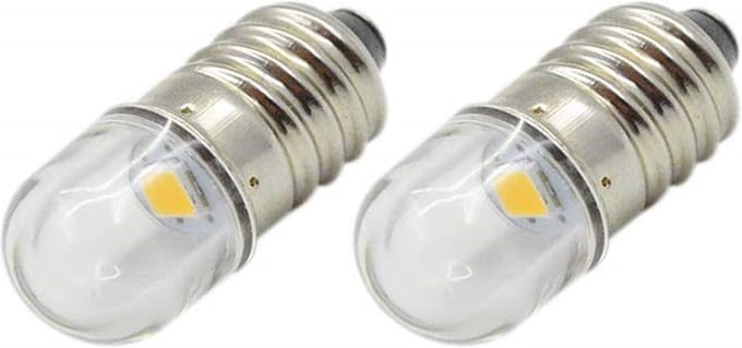 E10 LED lamp - 6V - Warm wit