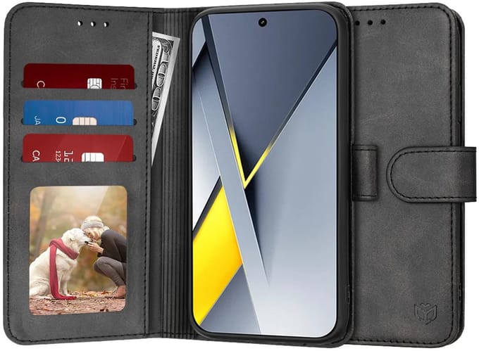 Hoesje geschikt voor Xiaomi Poco F8 Pro - Techsuit Diary Book Wallet Case - Zwart