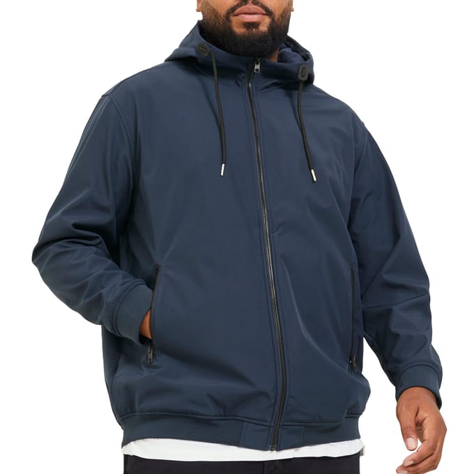 Jack & Jones Basic Hooded Softshell Jas Heren (plussize)
