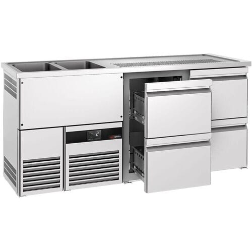 GGM Gastro Biertheke PREMIUM - 1950x700mm - 4 Schubladen