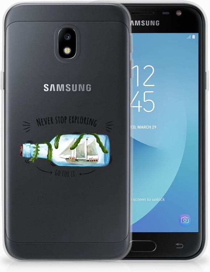 Samsung Galaxy J3 2017 Telefoonhoesje met Naam Boho Bottle