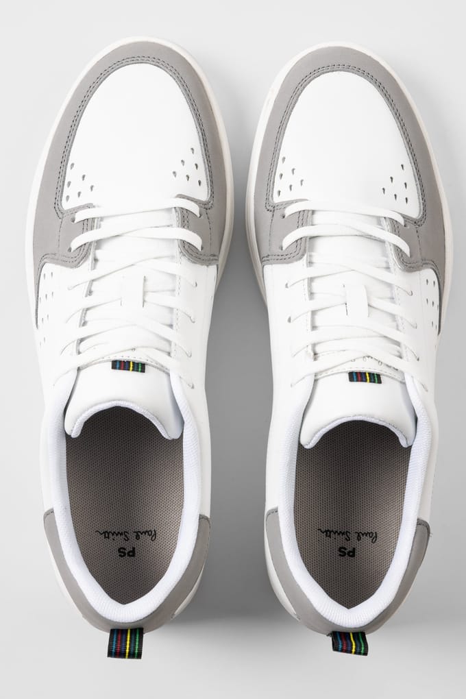 Paul Smith Mens Shoe Cosmo White Grey Toe White Größe: 6 | Trainers Outlet | Herren | Grau
