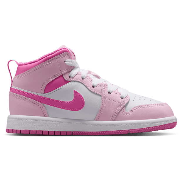 Jordan Aj1 Mid Peuterschoenen - Rood - Maat 32 - Mesh/Synthetisch