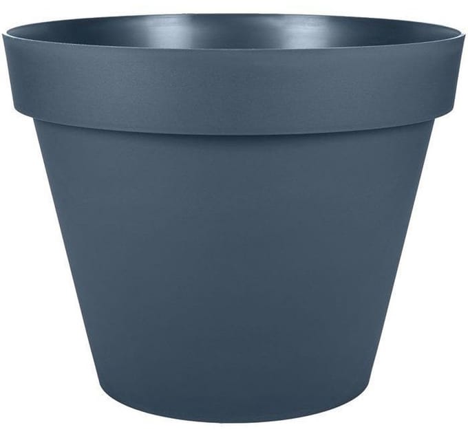 EDA – Toscane – Bloempot rond – Bleu jean – 48 cm
