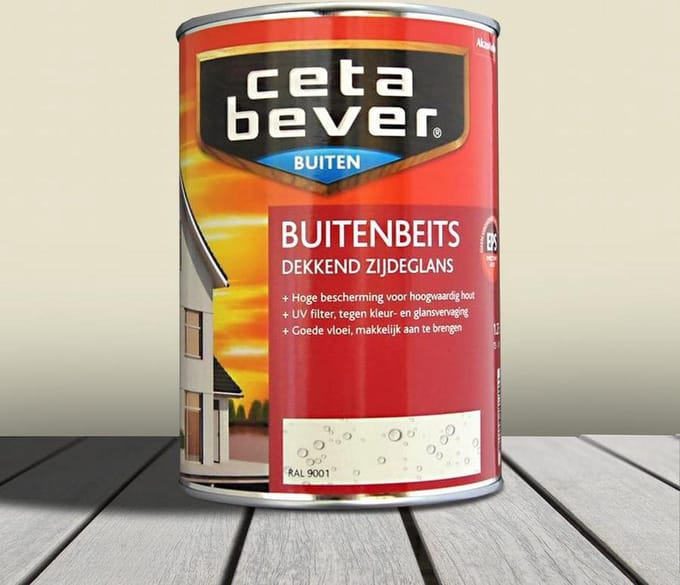 CetaBever Dekkende Buitenbeits 0,75 L Ral 9001