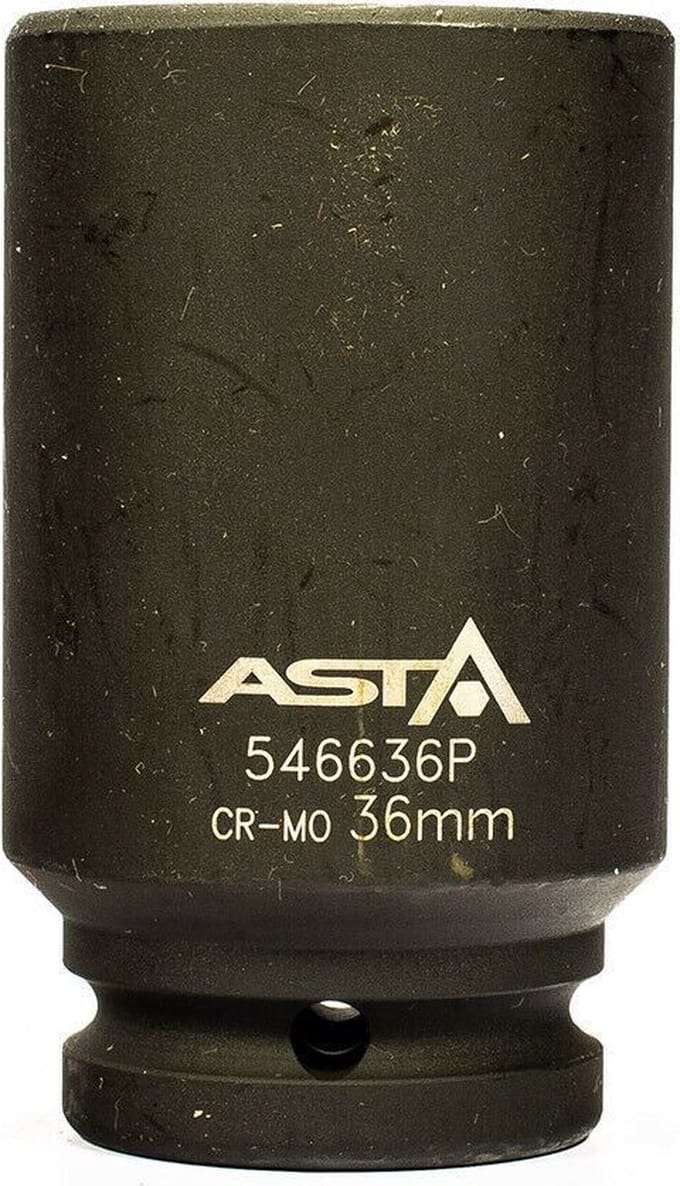 zeskant krachtdop 36 mm - 3/4 duims aansluiting - slagdop - impact dop - rateldop - dop - asta