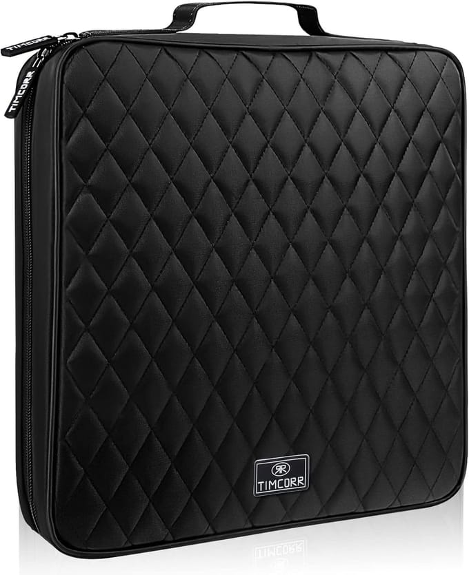 Opslag CD DVD 160 Capaciteit Tas - Cases Organizer Draagbaar - Opslag Draagband - Thuis Reizen (zwart)