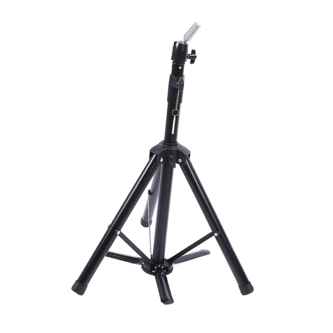 Verstelbare Kappers Oefen Mannequin Mannequin Hoofd Statief Standaard Mannequin Pruik Poppenhoofd Houder black