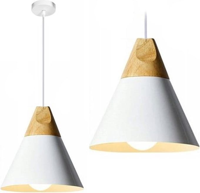 Toolight App061-1Cp Scandi C Hanglamp Wit 26X25X26Cm