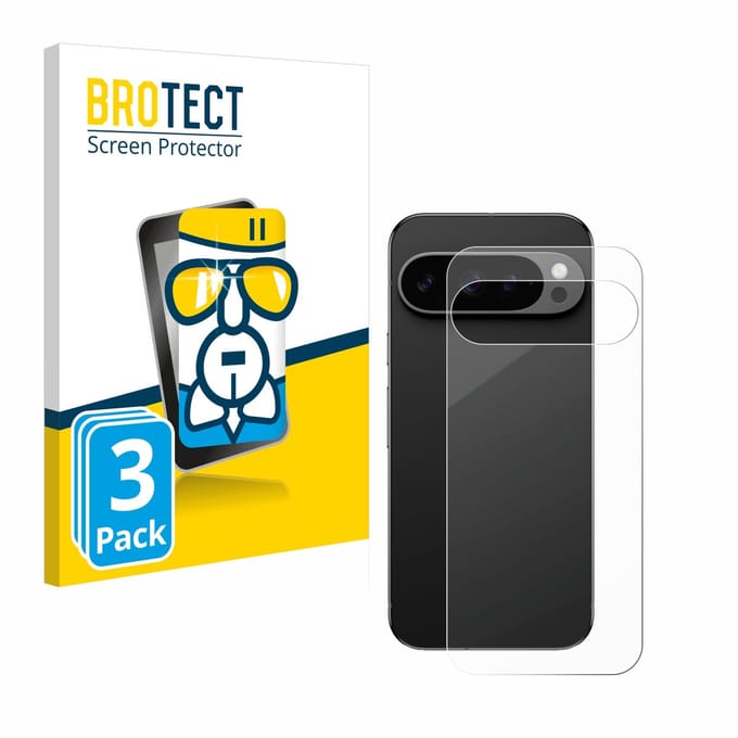 Screenprotector 3 Stuks voor Google Pixel 9 Pro (Achterkant) Beschermglas transparant