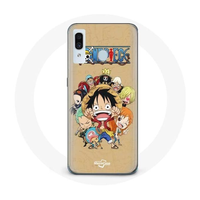 Coque pour Samsung Galaxy A20 One piece Manga Equipage du Chapeau de Paille