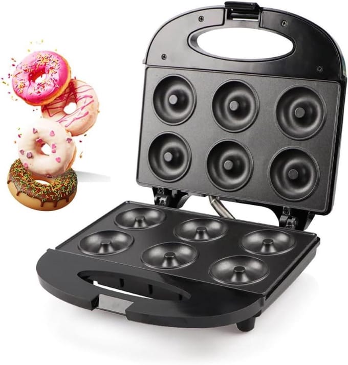 Donut Maker - Donut Machine - DIY Donuts Maken - Dubbelzijdige Verwarming - 8 Holtes - Multicolor