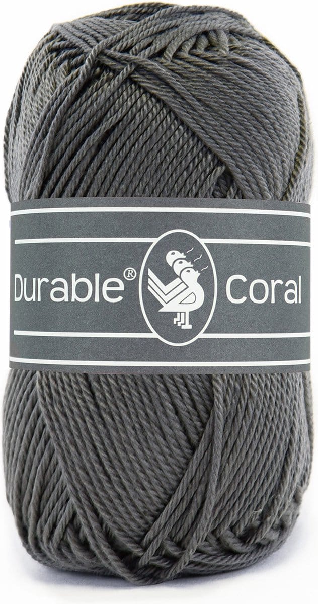 Durable Coral - 2236 charcoal - Gemerceriseerd Katoen Garen