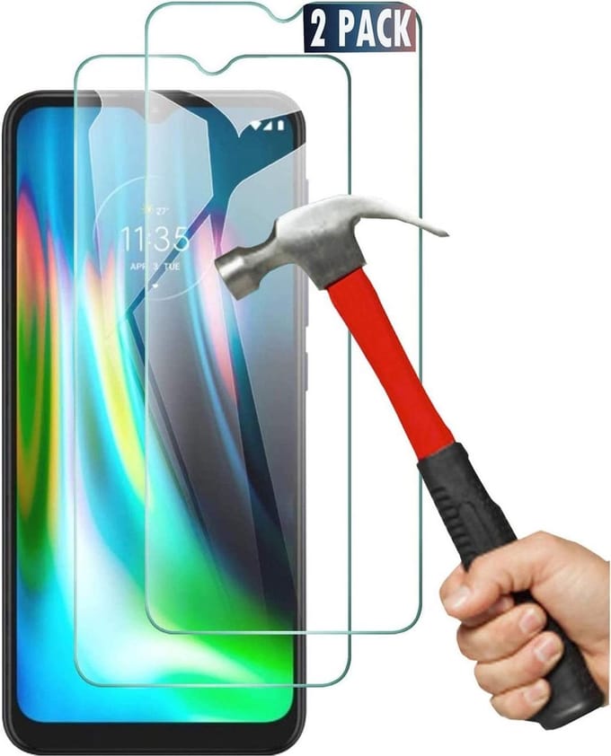 Geschikt Voor: Motorola Moto G9 Play Screen Protector [2-Pack] Tempered Glas Screenprotector