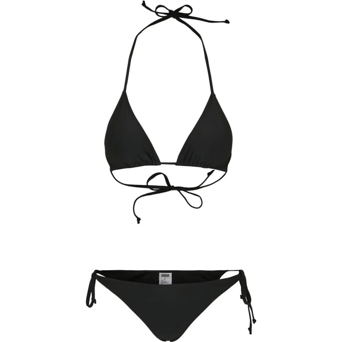 Urban Classics - Recycled Triangle Bikini set - M - Zwart