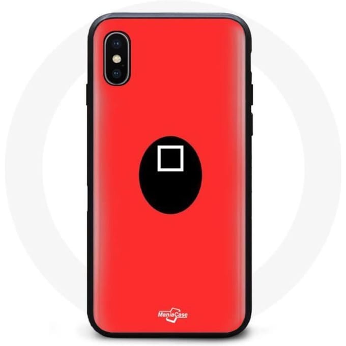 Hoesje - Squid Game - Iphone XS Max - Flexibel - Rood - Unisex