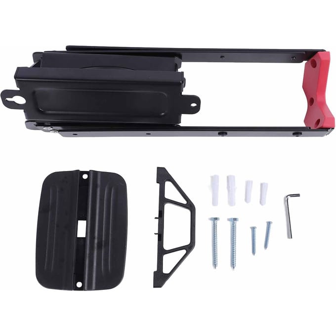 Support Vélo Rotatif à 360 Degrés en Acier Carbone Fixation Murale Rack de Rangement pour Vélo pour Garage black
